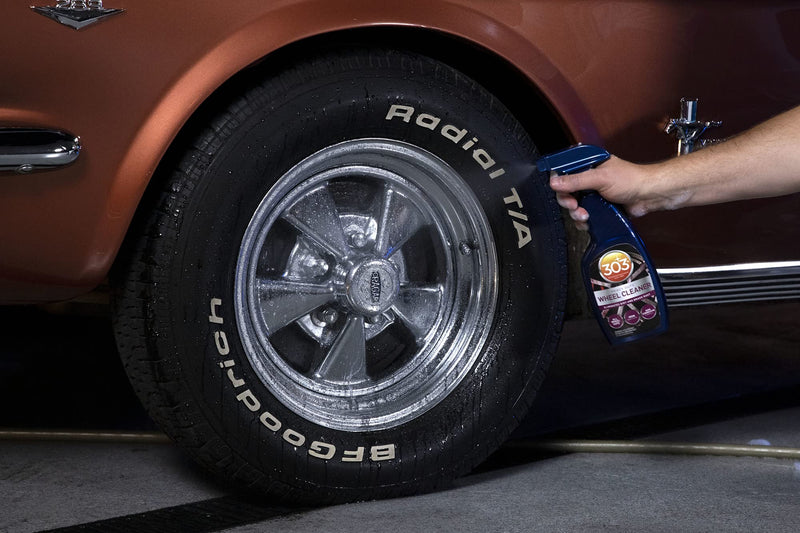 303 Products Heavy Duty Wheel Cleaner - Rim Cleaner for Car - Brake Dust Remover - All Wheel Safe - Iron Indicating Formula - Non Corrosive Formula, 15.5 fl. oz. (30597CSR) Packaging May Vary