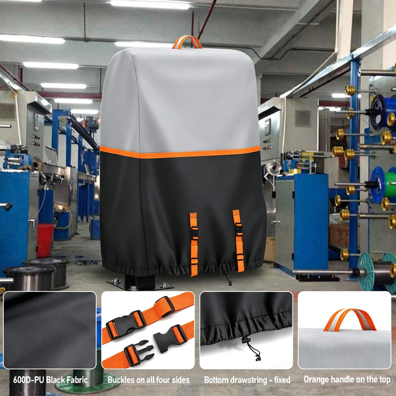 Welding Lead Reel Cover – Double Welding Cable Reel Protective Cover Bag – Fits Reelcraft – Compatible with Welding Trailer & Industrial Truck, Heavy Duty Welding Cable Protector