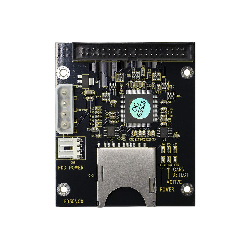 GINTOOYUN SD SDHC SDXC MMC to 3.5" 40Pin Male IDE Adapter Card SD Memory Card to IDE Hard Disk Drive Adapter