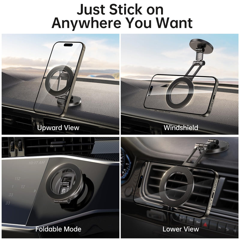 SYNCWIRE Dual-Sided Magnetic Phone Ring Holder Grip and Magnetic Car Phone Mount