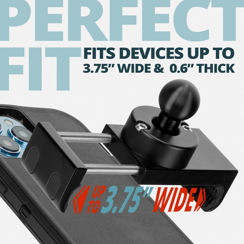 Tackform Enduro 20MAXX Vibe Phone Holder - Vibration Dampening - Spring Tension Optimized for Motorcycle and SXS Harsh Off Road Terrain | 20mm Aluminum Ball