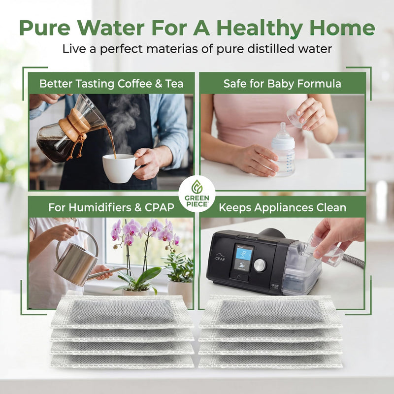 Green Piece® Compatible with Waterwise 3200 and 8800 | Activated Charcoal | Pack of 6 - Size 4"x3" - 25 Grams. Made in USA by Green Piece Mfg