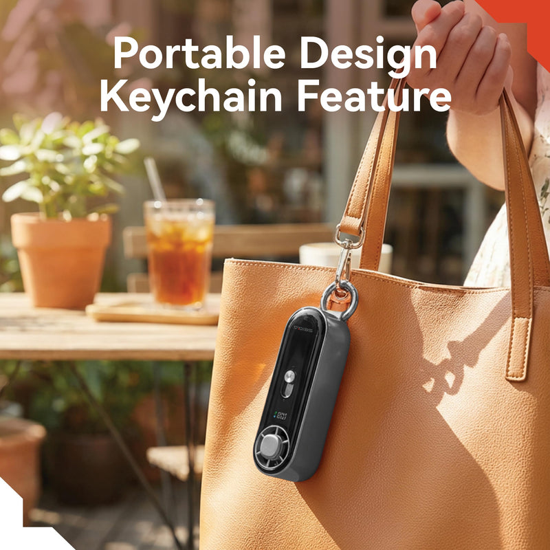 SEIGA Metal Handheld Fan with Cooling Plate,10000mAh Power Bank | 16500 RPM Motor,100 Speeds,22.5W Fast Charging,Retractable USB-C Cable,LED Flashlight,Portable Design Black