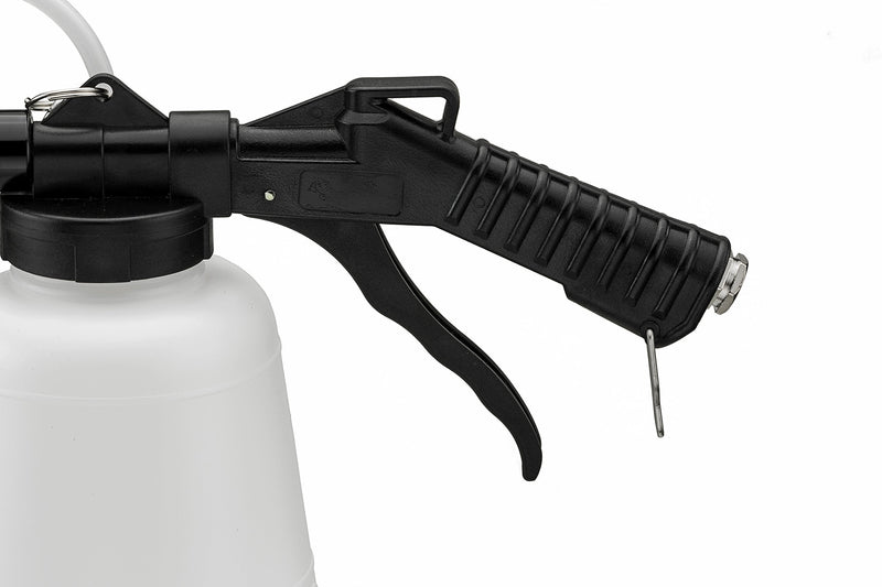 ARES 70923 - Vacuum Brake Fluid Bleeder - 1-Liter Vacuum Fluid Extractor - Hanging Hook and Locking Trigger Allows for Hands Free Operation 1-Liter Vacuum Brake Fluid Bleeder