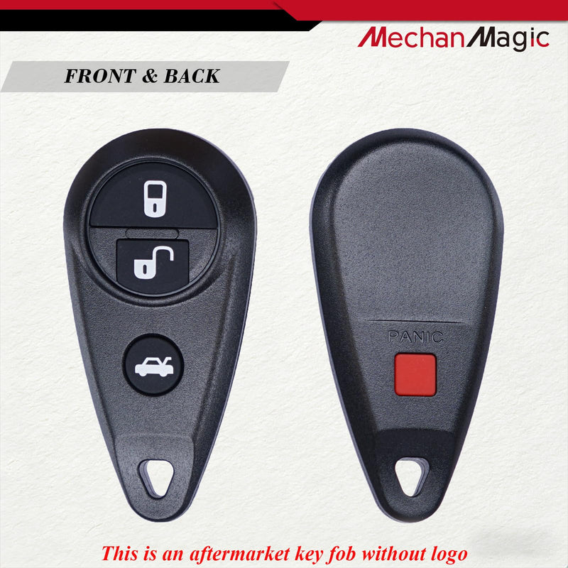 Key Fob Replacement Fits for 2005-2007 Subaru Legacy Outback / 2009 Forester / 2007-2009 Impreza WRX STI / 2006-2008 B9 Tribeca (NHVWB1U711) Keyless Entry Remote Control (Set of 2)