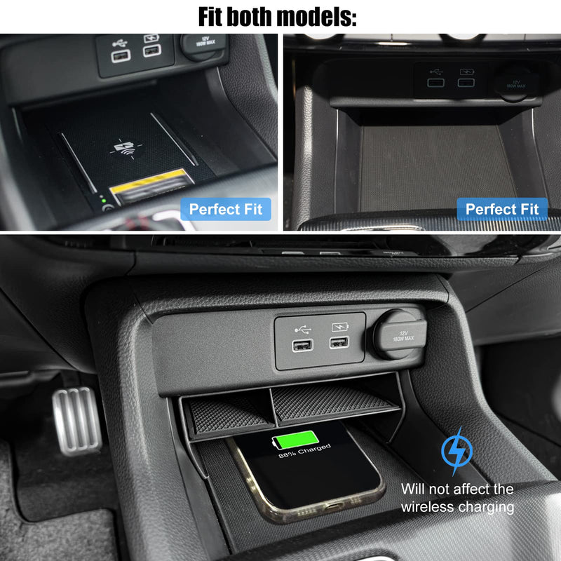 Thenice for 11th Gen Civic Center Console Organizer Caddy Glove Storage Box Compatible with Honda Civic 2022 2023 2024 2025 Central console organizer