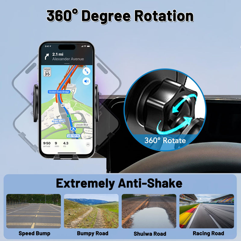 Car Phone Holder Fits for 2021-2025 8 inch Nissan Rogue/2019-2025 Altima/2020-2025 Sentra, Car Phone Mount Snugly fit Dashboard, Fits 4.7-7 inch Phones,360°Rotable, Easy to Install. Rogue 21-25 /19-25 Altima/20-25 Sentra