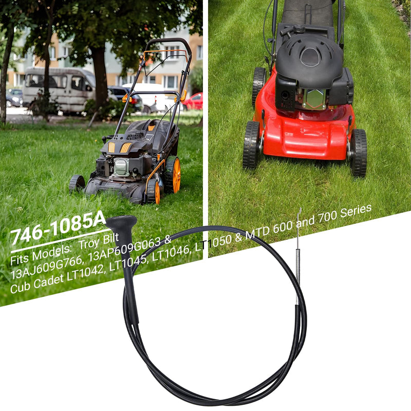 946-1085A Choke Control Cable Replacement for MTD Cub Cadet Troy-Bilt 746-1085 946-1085A 746-1085A Lawn Mower Parts - Fits LT1042 LT1045 LT1046 LT1050 600 700 Series Riding Mower Accessories