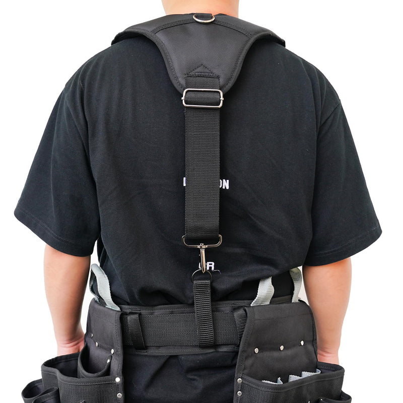 MELOTOUGH Tool Belt Suspenders Construction Bag Work Suspenders Padded Work belt Suspenders for Carpenter/Electrician/Roofing/Farmer work Suspension Rig(Y Back)