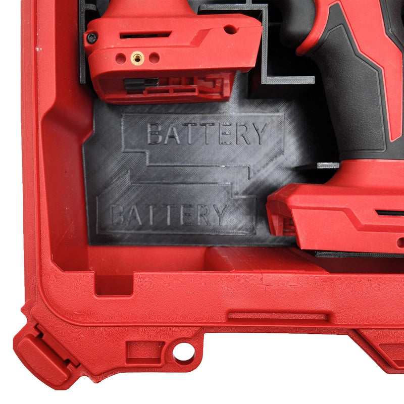 Drill Driver Organizer for Milwaukee M18 Combo Drill/Driver and Impact Set