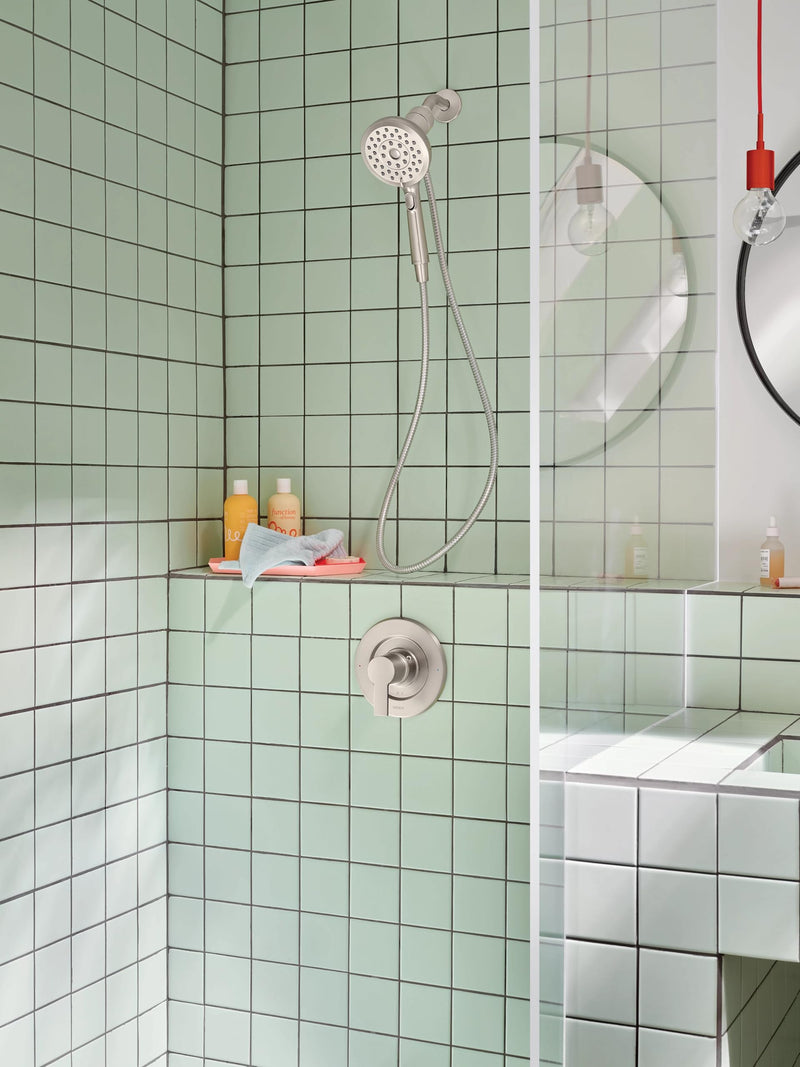 Moen Verso Handshower, Detachable Round Shower Head with Magnetix Docking System, 60" Hose, Spot Resist Brushed Nickel, 220H2SRN Spot Resist Nickel