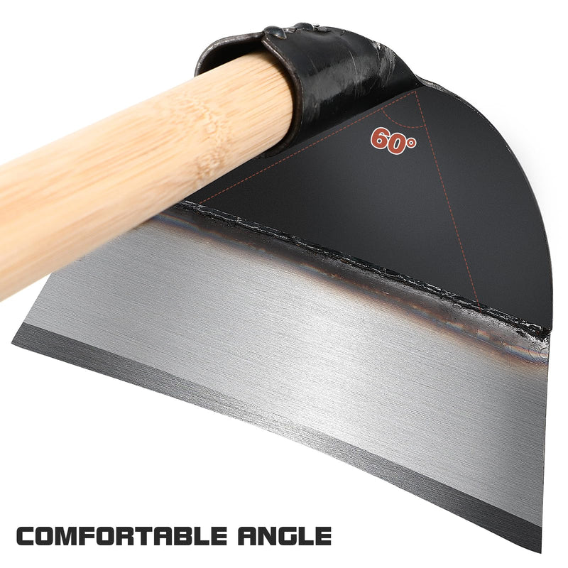 GANAZONO Steel Garden Hoe Tool 9.25 Inch Replaceable Weeding Hoe for Efficient Gardening and Soil Loosening Durable Manganese Weeder Accessory