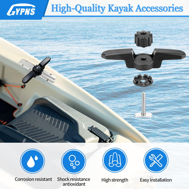 Kayak Track Mount Anchor Cleat, for XL Track Mount Line Cleat Kayak Accessories （2 Pack）