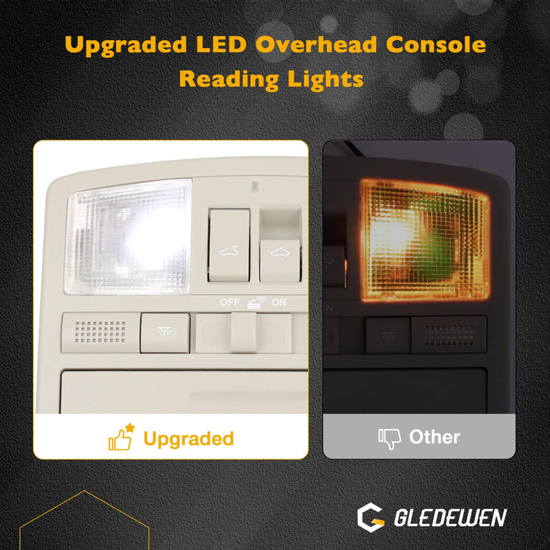 Overhead Console Reading LED Light Console Replacement for Mazda 6 2009-2013, CX9 2010-2015, Upgraded Version Sunroof Switch Console Replace# GS4C-69-970D-30, GS4C69970D75