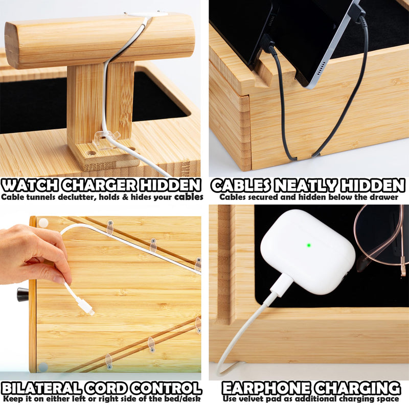 Wood phone docking station