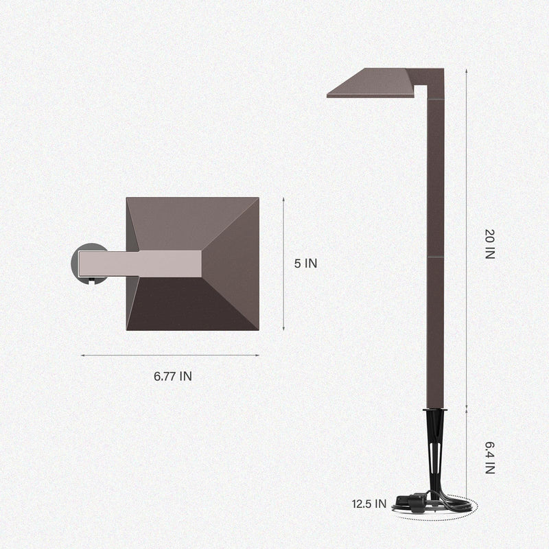 GOODSMANN Low Voltage Landscape Path Lights 0.6W LED Sidewalk Landscape Lighting 22 Lumen Outdoor Electric Walkway & Pathway Lights Wired Bronze Finish 3100K Warm White with Cable Connectors Bronze 1PK