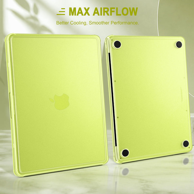 Protective Case for MacBook Neo 13 Inch 2026 A3404 | Hard Shell with Reinforced Anti-Cracking Corners, Anti-Scratch, Fingerprints Resistant | Slim Frosted Snap-On Case | Matte Citrus
