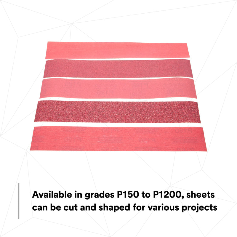 3M Stikit Red Abrasive Sheet Roll, 01681, No Hole, 2-3/4 in x 25 yd, 400+ Grade, Automotive Sanding Roll Sandpaper for Coating Removal, Body Repair, Auto Sanding 400+ Grit 2-3/4 in x 25 yd (Pack of 1)