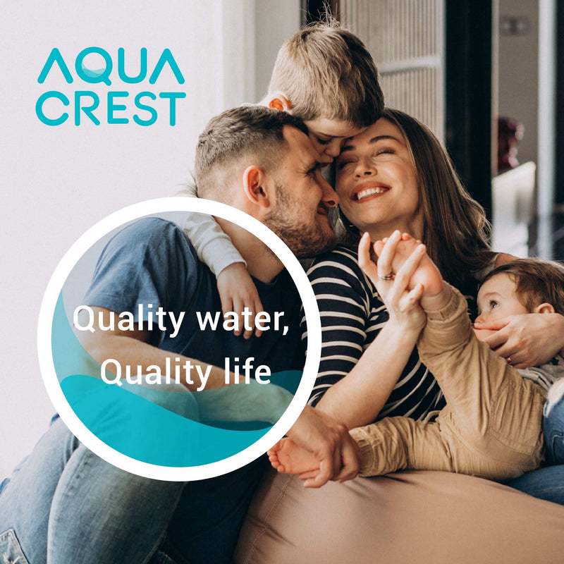 AQUA CREST AP110 Whole House Water Filter, Sediment Filter, 5 Micron, Replacement for 3M® Aqua-Pure AP110, Culligan® P5, APEC, GE FXUSC, Whirlpool®, Any 10" x 2.5" Home Water Filter, Pack of 6 AP110 Sediment Filter - 6 Pack