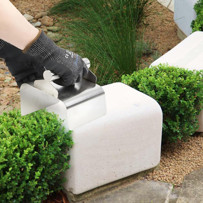 Concrete Curb Trowel Edger, Concrete Curbing Trowel, Concrete Curb Hand Tool, Curb Tool for Concrete Edging, Landscape Curb Trowel Concrete Curb Tools, Curb and Gutter Concrete Tools, Putty Knife