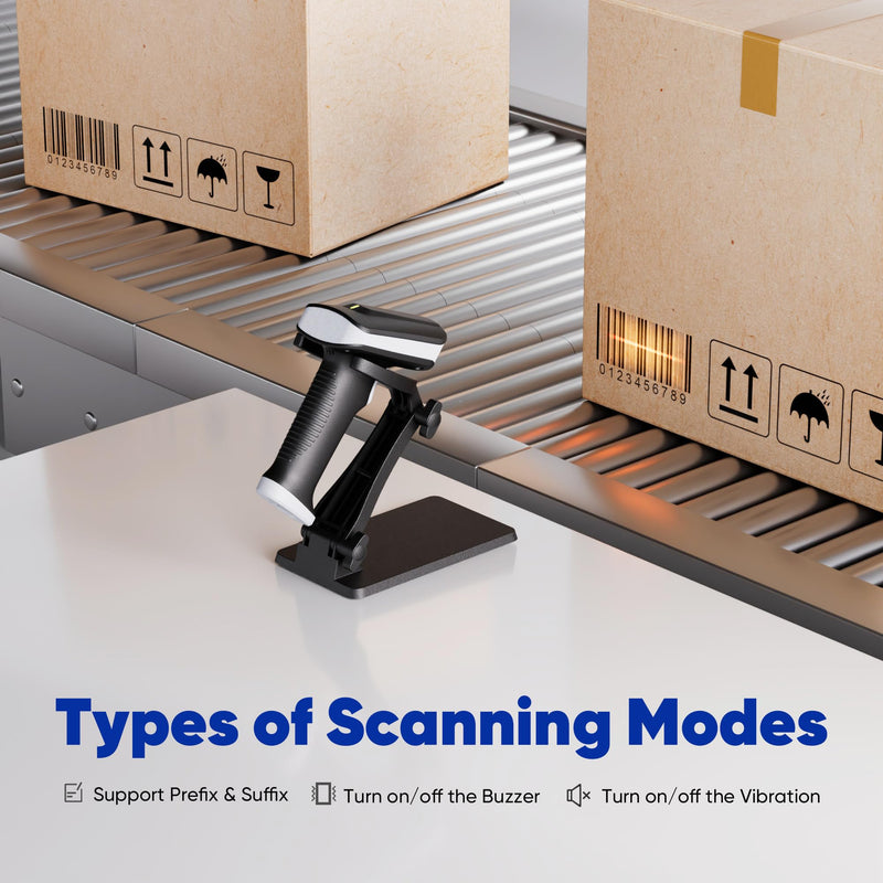 Topwise G2-B 1D 2D Bluetooth Barcode Scanner with Holder