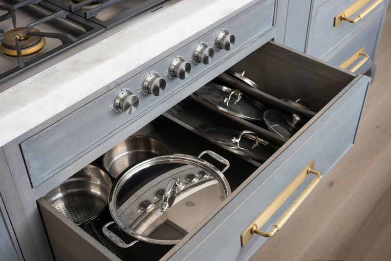 Goo-Ki Champagne Bronze Cabinet Pulls with Backplate, Solid Zinc Alloy Kitchen Drawer Handles, Crest Wave Decorative Plate Cabinet Hardware, 7.6 Inch (192mm) Hole Center, 2 Pack 7.6'' Hole Centers Pulls With Crest Wave Backplate