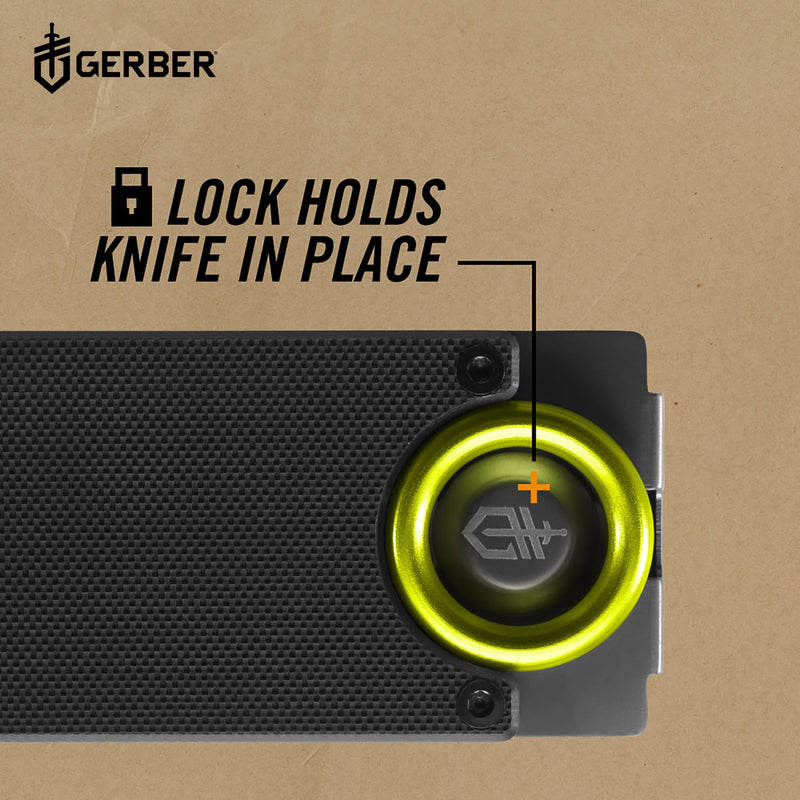 Gerber Gear Money Clip with Pocket Knife - Stainless Steel Folding Blade for Camping & Hiking & EDC - Fathers Day Dad Gifts, Gifts for Men