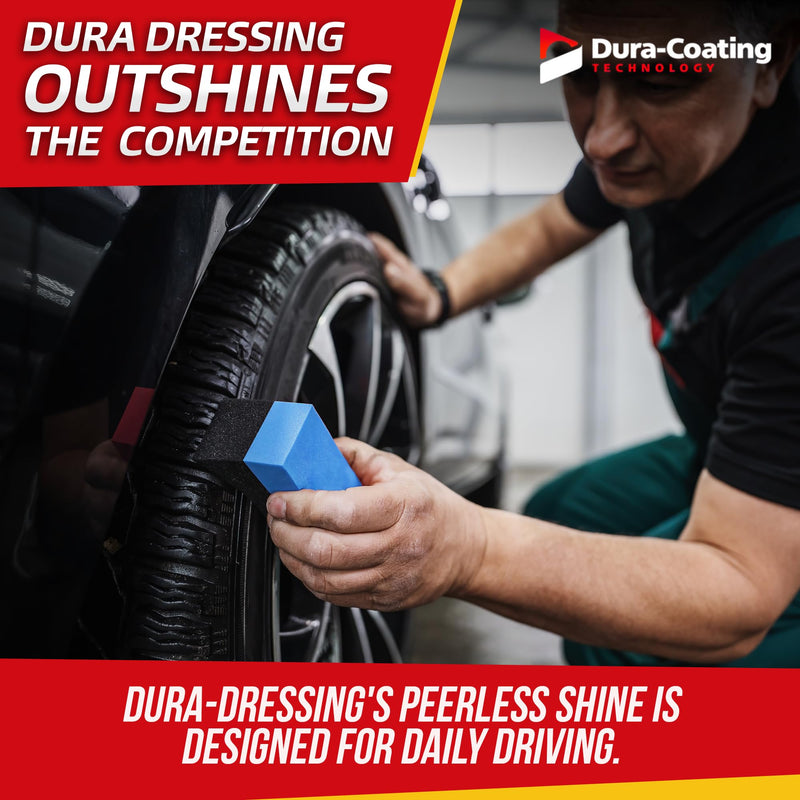 DURA-COATING TECHNOLOGY, Dressing Tire Dressing Re-Load Kit, for Tires Already Coated with Dura-Dressing - Car Tire Shine for Ultimate High Gloss Shine, Protection & Renewal - XXL 16oz Bottle 16 oz - RE-LOAD KIT