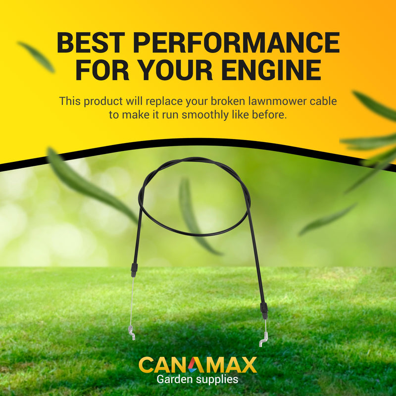 Canamax 946-05105A Clutch Control Cable - 69" Total Length - Compatible with Cub Cadet MTD Craftsman SC300HW SC500Z SC500HW MTD 377300 37591 Lawnmower - Replaces 746-05105 746-05105A 946-05105