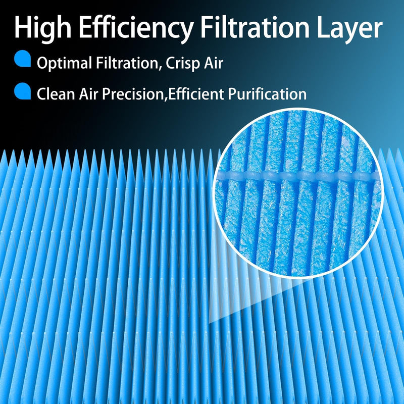 CF10743 Cabin Air Filter - Fits Chrysler Town & Country, Dodge Grand Caravan, Nissan Armada/Titan, Infiniti G25/G35/M45/Q40/Q50/QX70 | Honeycomb Structure with Activated Carbon Beads (1 Pack) CF10743
