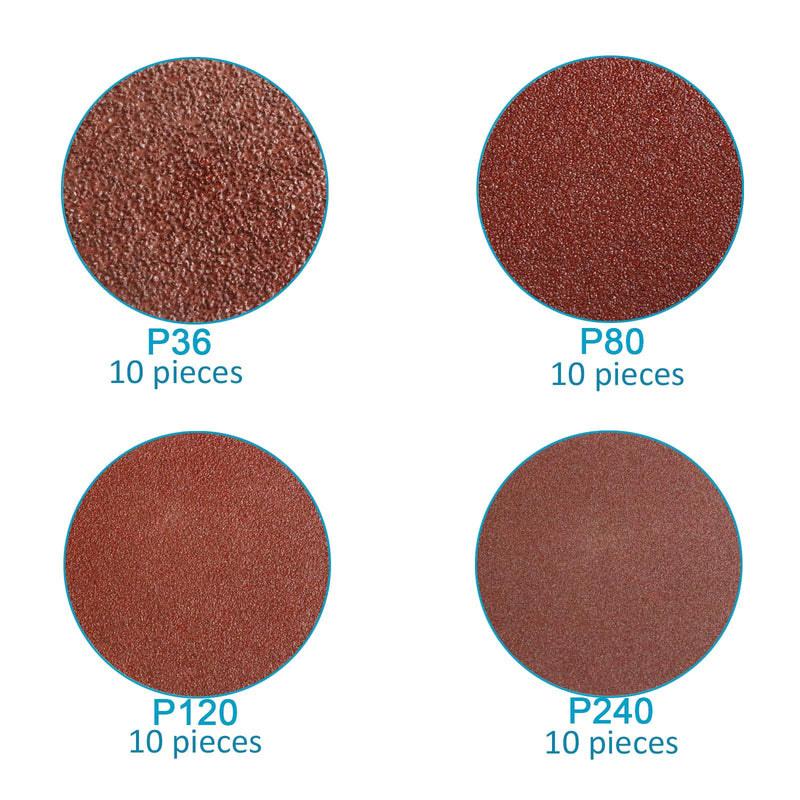 58PCS 3 Inch Quick Change Sanding Disc Set,Surface Conditioning Disc for Die Grinder Surface Prep Strip Grind Polish Burr Finish Rust Paint Removal