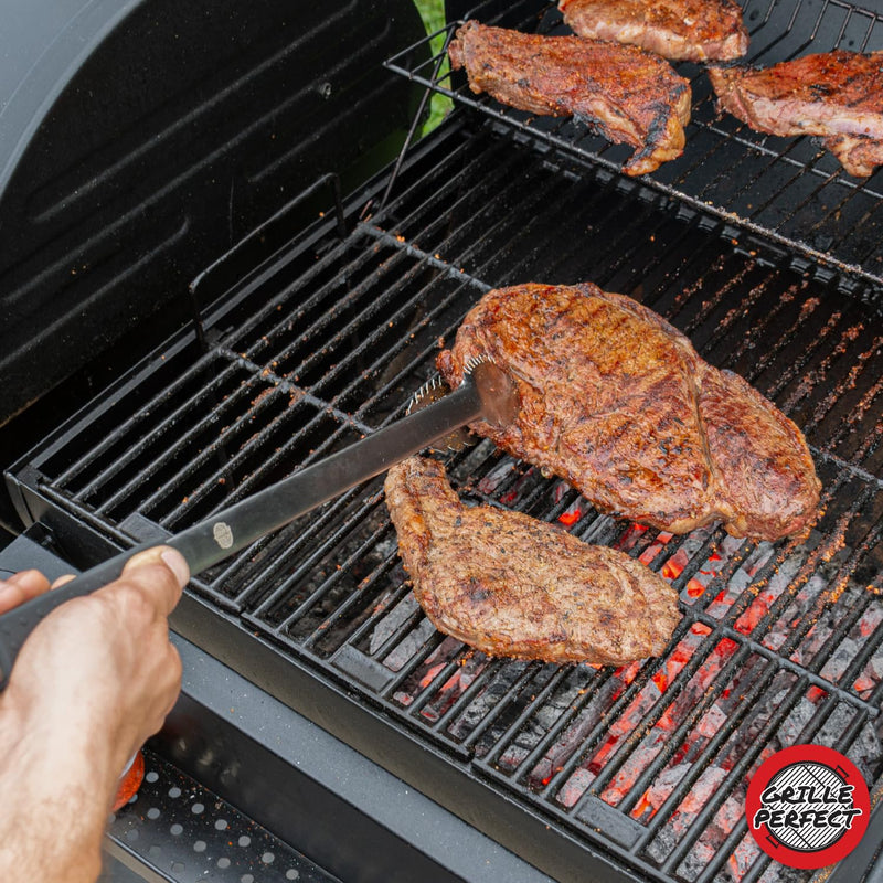 Grill Tongs 24-Inch Super Long Extra Heavy Duty for Grilling and Barbecue Heat Resistant Hand Grips Stainless Steel for BBQ Outdoor Kitchen and Cooking Hot Grilled Food 24 Inches