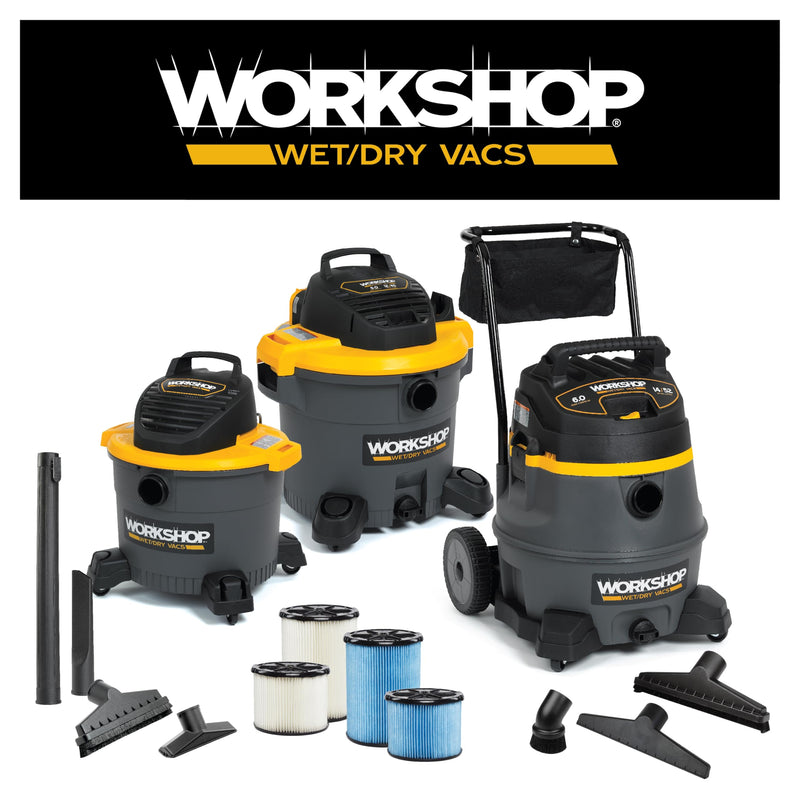 WORKSHOP Wet/Dry Vacs Shop Vacuum Accessories WS25009A Utility Nozzle Attachment for Wet Dry Vacuum Cleaners, Fits 2-1/2-inch Extension Wands and Hoses 2-1/2"