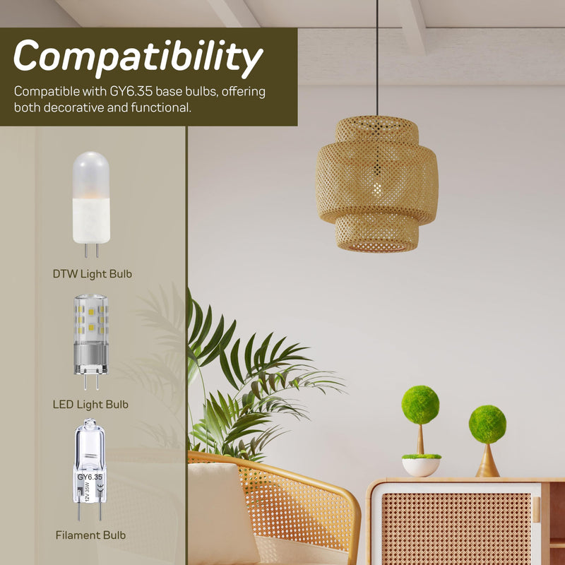 Tech Lighting 287COXLVN chrome nickel low voltage pendant socket with 6' wire has a 50 watts lamp maximum with a 12 volts system for freejack pendants. 1 Pack