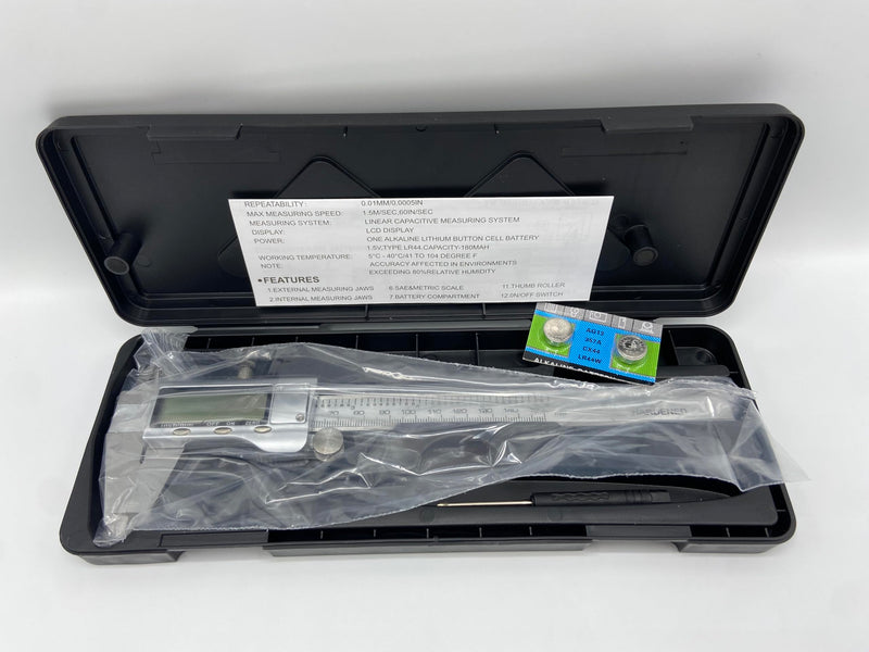 Stainless Steel Digital Caliper | 6 inch /150mm + Large LCD Screen
