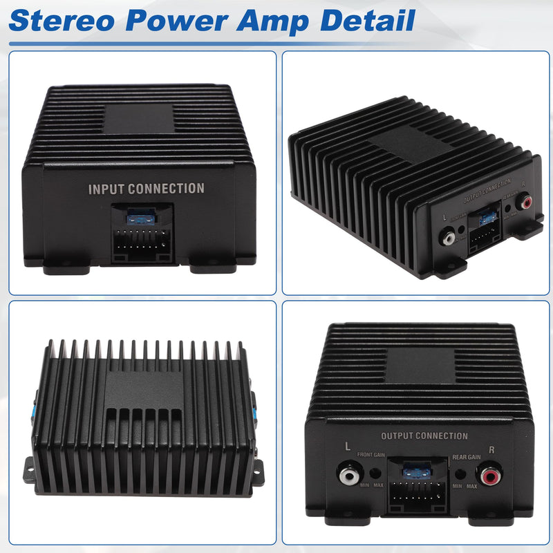 12 V Car Power Amplifier Class A/B Full-Range Amplifier | Car Audio Stereo Amplifier, Stereo Power Amp for Subwoofer and Door Speakers