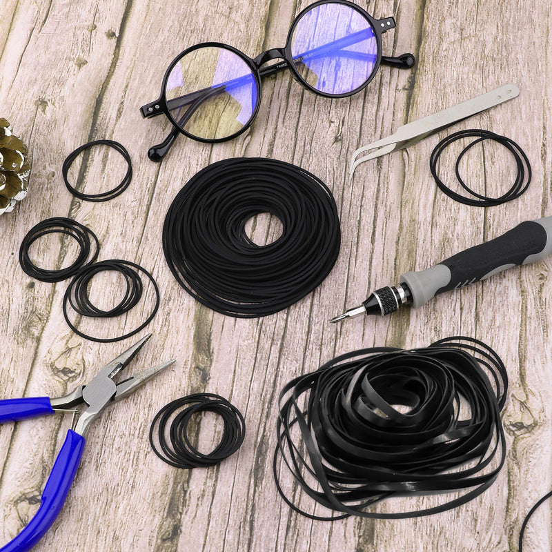100 Pcs Recorder Rubber Belts Cassette Recorder Repair Maintenance Mix Flat Cassette Tape Machine Rubber Belts 40-135 mm Cassette Recorder Belts for DVD CD LD VCR Repeater Drives 1mm and 4mm Width