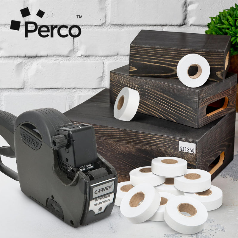 1812 White Pricing Labels for Garvey 18-6 One Line Price Gun – 11 Rolls – 14,000 Price Marking Labels 1 Sleeve - 11 Rolls - White