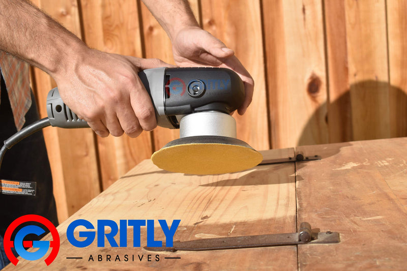 Gritly - 6" PSA DA Sanding Discs - Adhesive Backed Sandpaper Discs - Attachement for Orbital Power Sanders - Sandpaper Roll - Automotive, Wood & Metal Working (180 Grit) 180 Grit