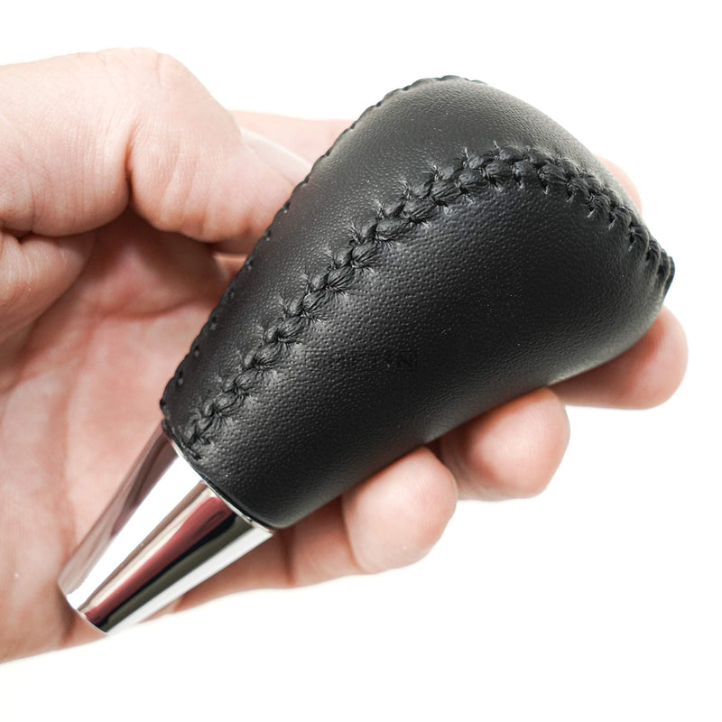 Leather Wood Gear Shift Knob for Toyota Avalon Yaris 4Runner Land Cruiser Sienna Camry Solara Tacoma and Lexus ES300 ES330 GS300 GS400 GS430 SC300 SC400 (Black Leather) Black Leather