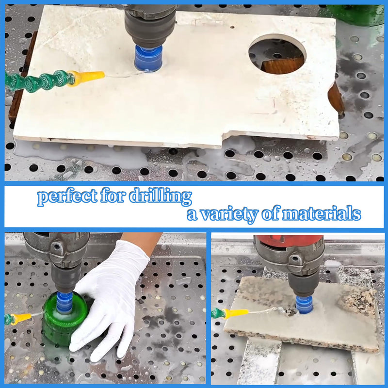 1-1/2 Inch Diamond Core Drill Bits,Vacuum Brazed Hole Saw with Pilot Triangle Shank for Ceramic Tile Glass Concrete Porcelain Granite Pack of 2Pcs Head diameter 38mm(1-1/2")