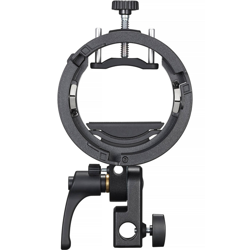 Godox Flash S3 Speedlite Bracket for On-Camera Flash, Adjustable Flash Mount with Bowens Mount Modifier Support for Softboxes and Reflectors, Lightweight Durable Design
