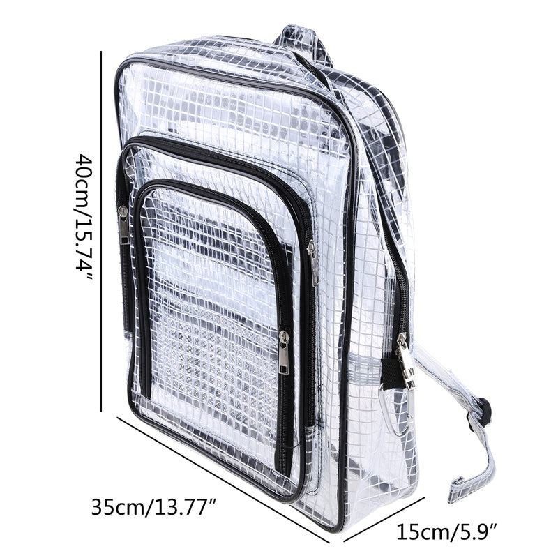 15.7inch Anti-Static Clear PVC Tool Backpack for Computer Repair, Static-Safe Storage for Electronics, Transparent Work Bag with Durable Design for Engineers & Technicians