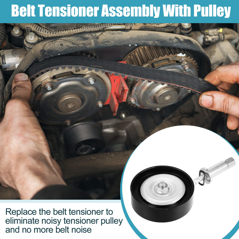 X AUTOHAUX NO. 11925-31U0C Drive Belt Idler Pulley Adjustable Tensioner for Nissan Altima 02-06 for Nissan Murano 03-07 for Nissan Quest 04-10 for Nissan Maxima 95-08 for Infiniti I30 I35