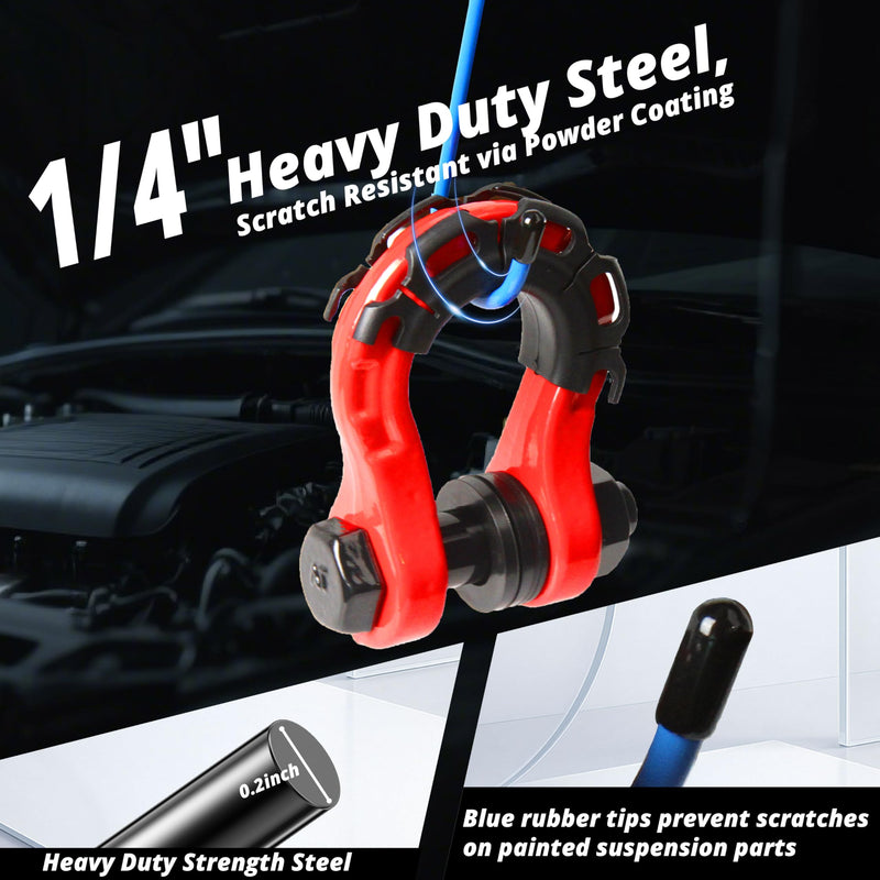 Brake Caliper Compression Tool Heavy Duty, Brake Pad Spreader Tool, Universal Brake Piston Compressor Tool for Automobiles and Light Trucks with 2 Caliper Hooks Disc Brake Pad Spreader