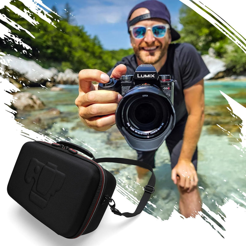 Hard Case Bag for Canon EOS Rebel R100/T7/R50/R6 MarkII/R50 V/R8/R10,Black | Travel Case for Nikon RED Z/Z50 II/Z6 III/Z5 II Mirrorless Camera,for Canon/Nikon/Sony/Panasonic Camera and SLR Camera Lense Black