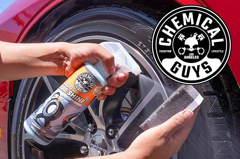 Chemical Guys Tire Kicker Sprayable Extra Glossy Tire Shine (Works on Rubber, Vinyl & Plastic) Safe for Cars, Trucks, Motorcycles, RVs & More, 16 fl oz