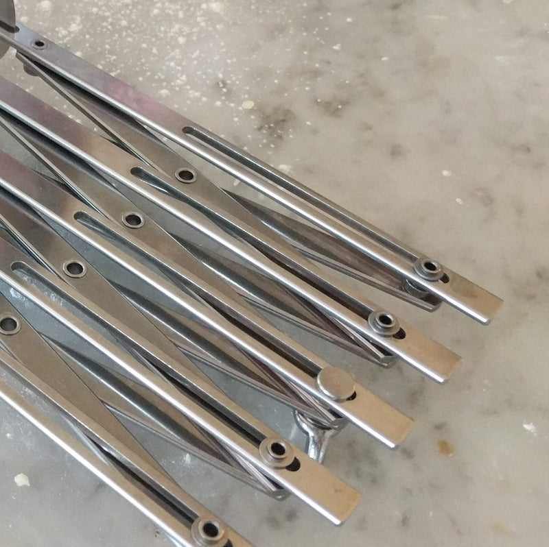 Ateco 5 Wheel Stainless Steel Cutter, 2 1/8 Inch Wheels 5 Wheel - 2 1/8" Straight Cutters