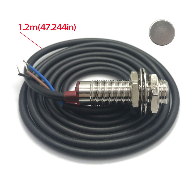  [AUSTRALIA] - DIGITEN 4 Digital LED Tachometer RPM Speed Meter+Hall Proximity Switch Sensor NPN Blue