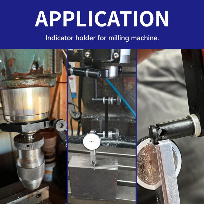 HFS(R) Dial Test Indicator Holder for Bridgeport Mill Machine 1-7/8" Clamping Diameter Aluminum Alloy